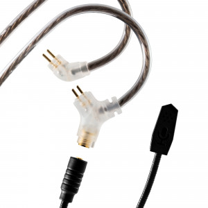 Kinera GRAMR  Kabel 2-pin 0.78 z mikrofonem + Adapter Apple Lightning