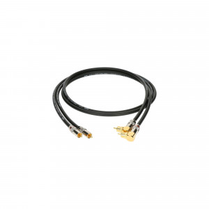 KLOTZ ALPA003 kabel sygnałowy audio hi-end 2x RCA do 2x RCA kątowe - 0.3m