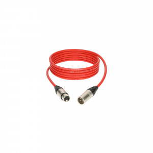 KLOTZ M1K3FM0300 profesjonalny kabel mikrofonowy - 3m - czerwony
