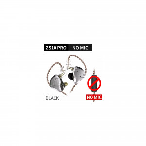 KZ ZS10 Pro - bez mikrofonu - black