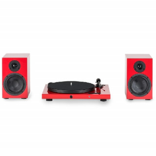 Pro-Ject Juke Box E Hi-Fi Set - czerwony