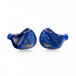 QoA Vesper 2 - Hybrydowe słuchawki IEM - blue