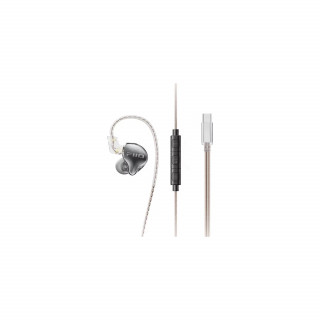 FiiO JD10 TC - złącze Type-C - transparent black - Dynamiczne monitory douszne