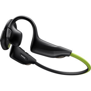 HAKII LIGHT II black green - Bezprzewodowe słuchawki z odtwarzaczem MP3