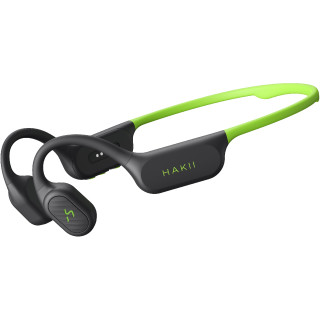 HAKII SOLE black green - Bezprzewodowe słuchawki przewodnictwa kostnego z odtwarzaczem MP3