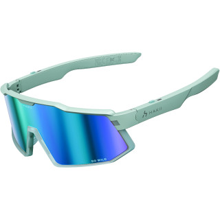 HAKII WIND IIS green - okulary rowerowe z głośniczkami