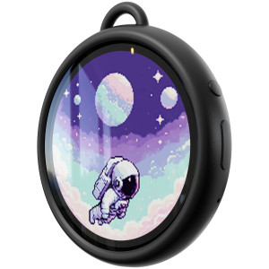 Divoom Emodo black - smart badge (przypinka z wyświetlaczem)