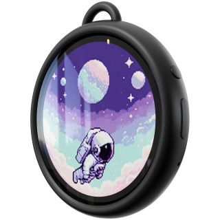 Divoom Emodo black - smart badge (przypinka z wyświetlaczem)