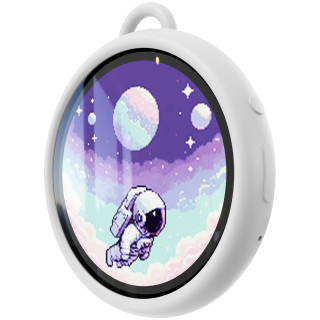 Divoom Emodo white - smart badge (przypinka z wyświetlaczem)