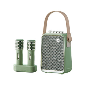 Divoom SongBird-HQ2 green - Przenośny głośnik Bluetooth z mikrofonami