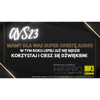HiFiPRO / mp3store : Promocja targowa Audio Video Show 2023 - Zapraszamy!