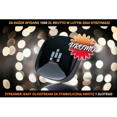  Promocja - odtwarzacz sieciowy iEAST OlioStream ZA ZŁOTÓWKĘ!