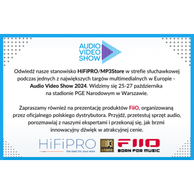 Promocja targowa  Audio Video Show 2024