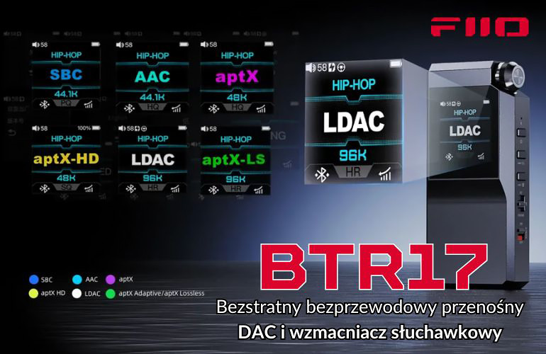 FiiO BTR17 DAC ze wzmacniaczem słuchawkowym
