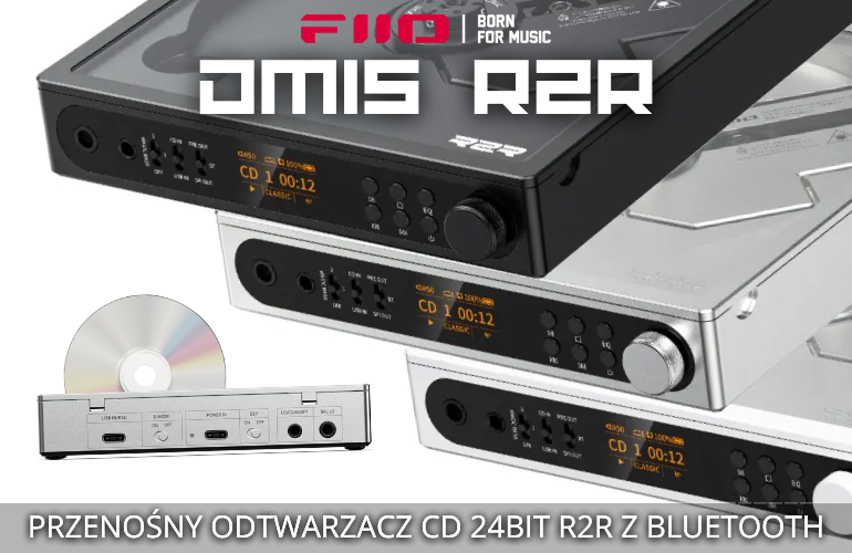 FiiO DM15 R2R mobilny Odtwarzacz CD R2R z Bluetooth